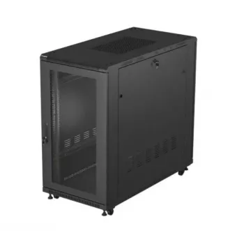 19 colių stovo spinta LANBERG FF01-6222-23B 22U 600x1200 mm juoda, perforuotos durys