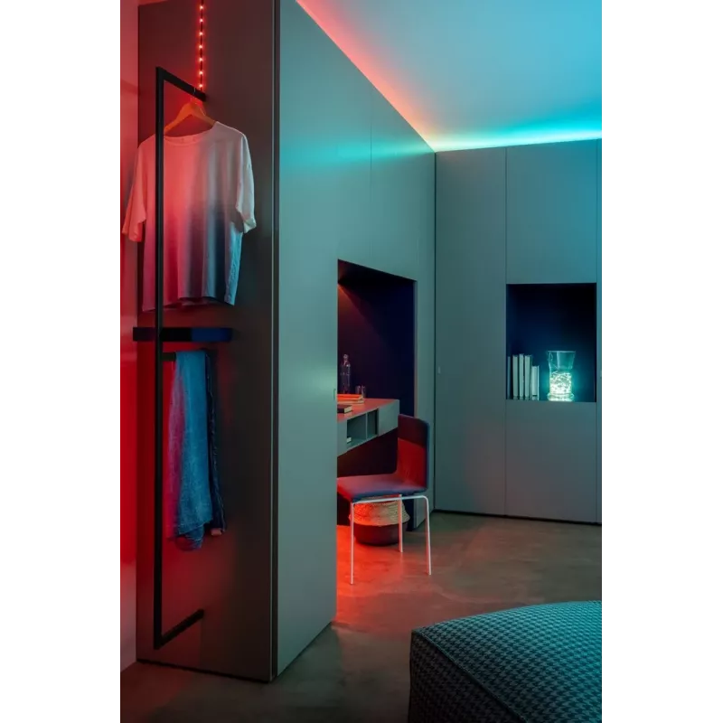Twinkly Dots 60 RGB USB išmanieji žibintai, 3 m, juodi