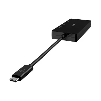 Linksys Belkin - Vaizdo adapteris - USB-C (V) į HD-15 (VGA), DVI-I, HDMI, DisplayPort (M) - 4K palaikymas - juodas (AVC003BTBK)