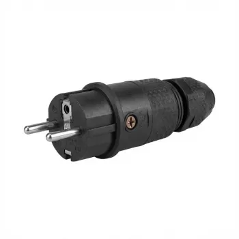 ABL 100000068 profesionalus kištukas SCHUKO & fr-be Elamid-2K juodas sv IP54 (100000068)