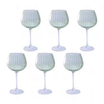 6 vnt. Rose&Tulipani geriamųjų stiklinių rinkinys U20177611E84-Z, 460 ml talpa