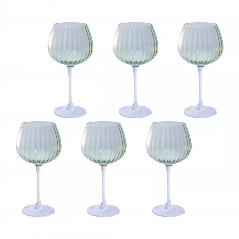 6 vnt. Rose&Tulipani geriamųjų stiklinių rinkinys U20177611E84-Z, 460 ml talpa