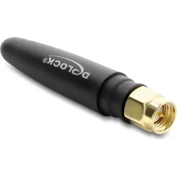 DELOCK LTE antena SMA kištukas 1.82 dBi įvairiakryptė fiksuota juoda