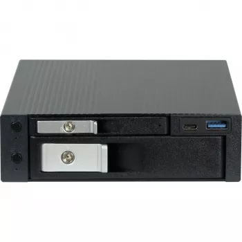 HDD dokas INTER-TECH ST-7227U, skirtas 2,5 colio ir 3,5 colio diskams, USB 3.0 su Type-C ir Type-A