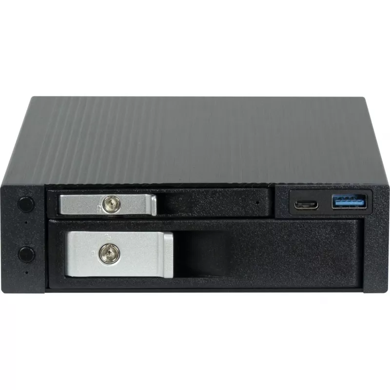 HDD dokas INTER-TECH ST-7227U, skirtas 2,5 colio ir 3,5 colio diskams, USB 3.0 su Type-C ir Type-A