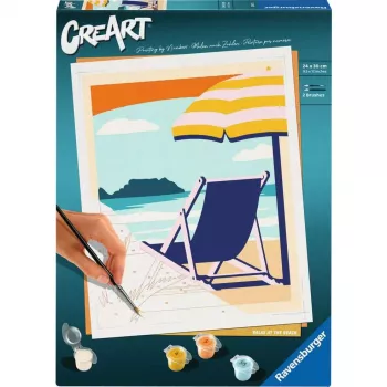 Piešimo rinkinys Ravensburger CreArt – Relax at the Beach (23897) meno rinkinys