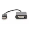Assmann DisplayPort adapter cable. DP - DVI (24+5) M/F. 0.15m.w/interlock. DP 1.1 compatible. UL. bl. w/o shielding. 32AWG (AK-340409-001-S)