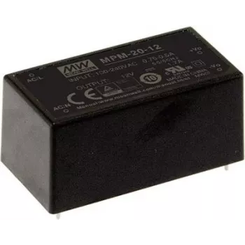Maitinimo adapteris MEAN WELL MPM-20-24 20W 24V 90-264V