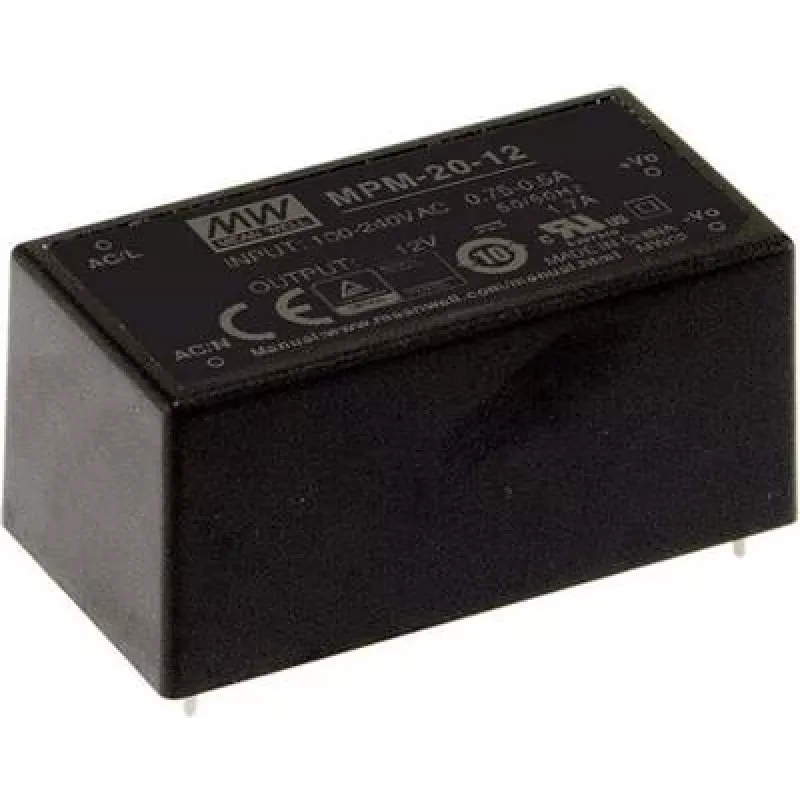 Maitinimo adapteris MEAN WELL MPM-20-24 20W 24V 90-264V