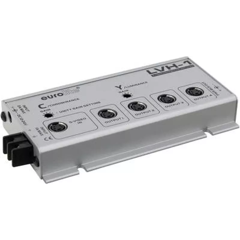 S-Video paskirstymo stiprintuvas EUROLITE LVH-1 (1 įvestis, 4 išvestys)