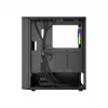 PC korpusas GEMBIRD Fornax 4300 Midi Tower ATX, grūdintas stiklas, 2x3,5 colio skyriai, 3x2,5 colio skyriai, ARGB ventiliatorių palaikymas, USB 3.2 Gen1