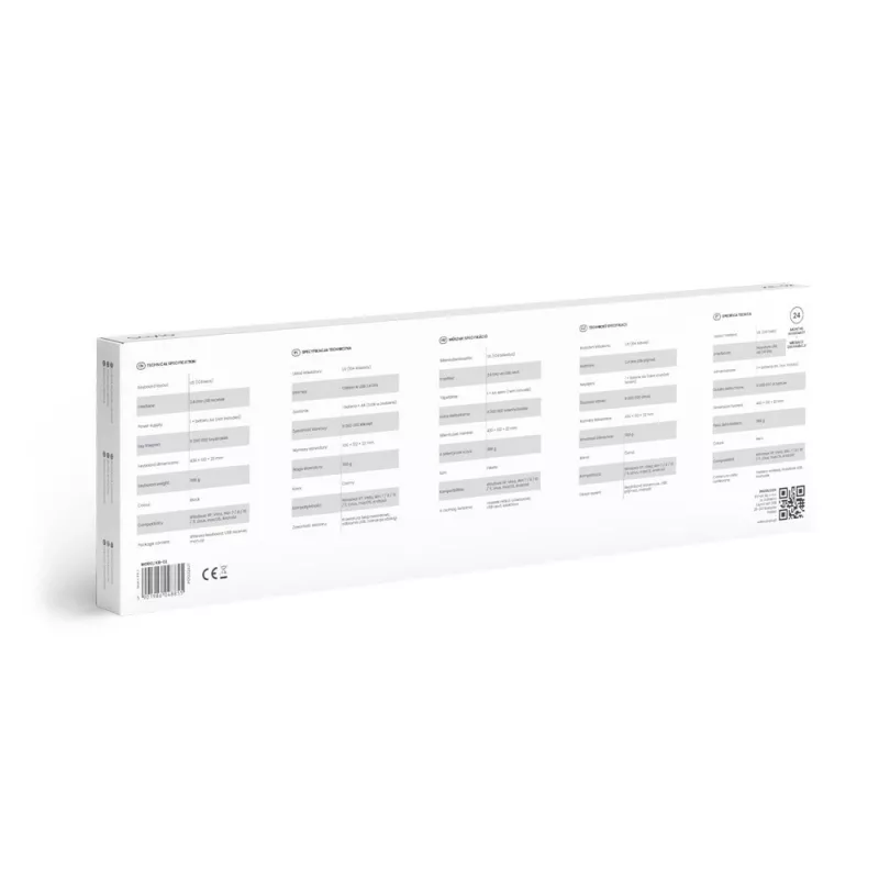 Savio KB-02 klaviatūra Namams/Biurui USB QWERTY Juoda