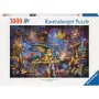 Puzzle Ravensburger 3000 dalių — Drakonų biblioteka, 3000 dalių, prekės ženklas Ravensburger