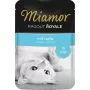 Šlapias kačių maistas Miamor Ragout Royale želė su lašiša 100 g — suaugusioms katėms, 82 kcal/100 g, baltymai 8%, riebalai 5%, drėgmė 82%