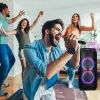 Nešiojama kolonėlė MANTA ATTIS SPK0802 120 W, Bluetooth, laidinis įvestis, įkraunama, FM, LED lemputės