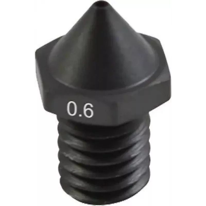 3D spausdintuvo antgalis Flashforge Creator 4 0,6 mm grūdintas - dilimui atsparus ekstruzijos antgalis