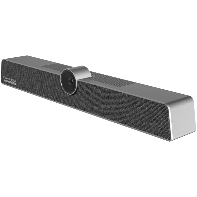 Prestigio Solutions Alpha vaizdo konferencijų bendradarbiavimo juosta, UHD 12 MP, 6 mikrofonai, 8 m nuotolis, USB-C/AUX