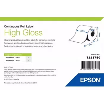 Etikečių ritinėlis Epson 7113750 High Gloss, 102 mm pločio x 33 000 mm ilgio