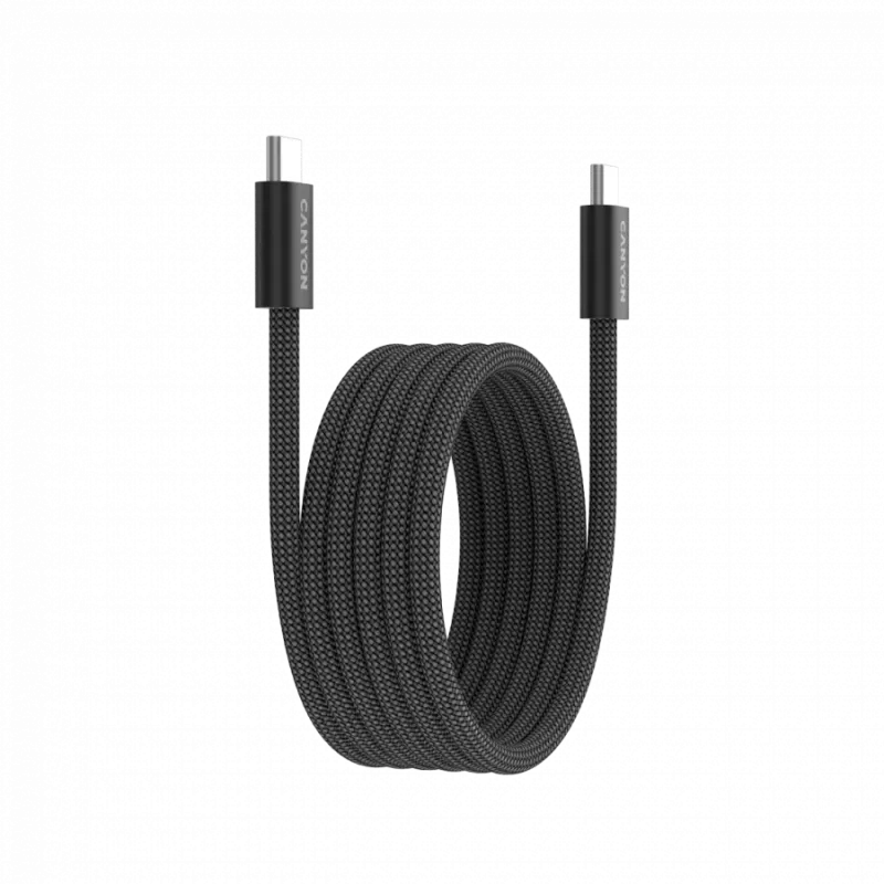 CANYON laidas OnWire 60MG C-C 60W magnetinis pintas 1m juodas