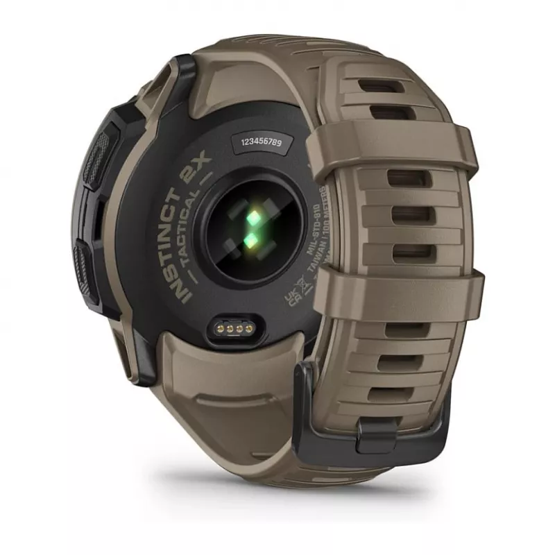 Garmin Instinct 2X Solar Tactical Edition 2,79 cm (1,1) MIP 50 mm Skaitmeninis 176 x 176 pikselių Liečiamas ekranas Žalias GPS (palydovas)