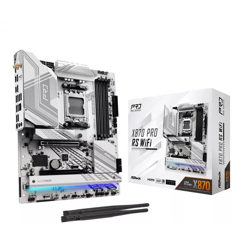 ASRock X870 Pro RS WiFi AM5 ATX pagrindinė plokštė