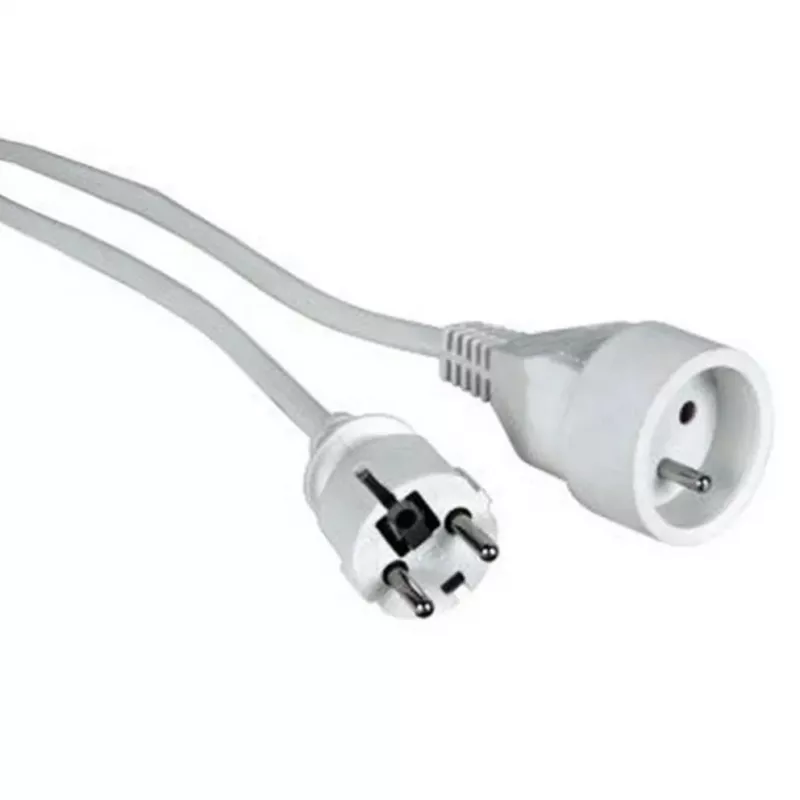 Maitinimo laidas LOGON PSPC03W — 3 m, baltas, maitinimo kištukas F tipo