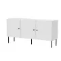 3D komoda PALAZZO BIS 151x40x75 baltas matinis