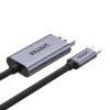 UNITEK V1409A kabelio lyties keitiklis USB-C DisplayPort Juoda, Pilka