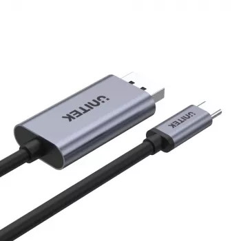 UNITEK V1409A kabelio lyties keitiklis USB-C DisplayPort Juoda, Pilka