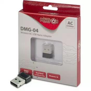 Inter-Tech tinklo adapteris USB 2.0 650 Mbps belaidis