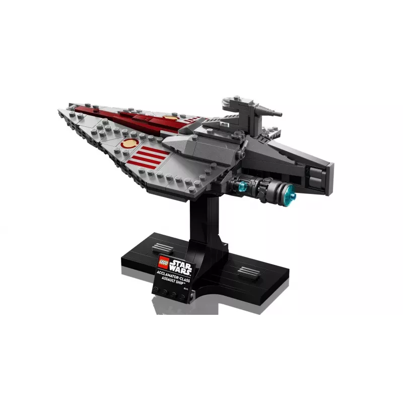 LEGO Star Wars Acclamator klasės atakos laivas, rinkinys 75404 — konstravimo rinkinys, 450 dalių, parodos modelis 130×150×230 mm