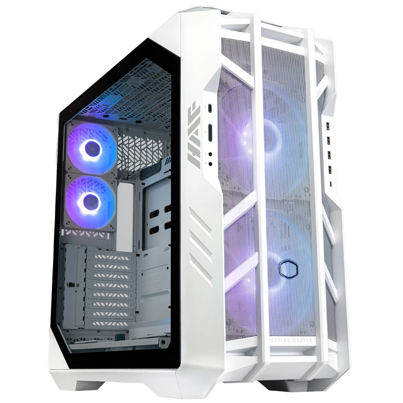 PC korpusas HAF 700 su langu ARGB baltas