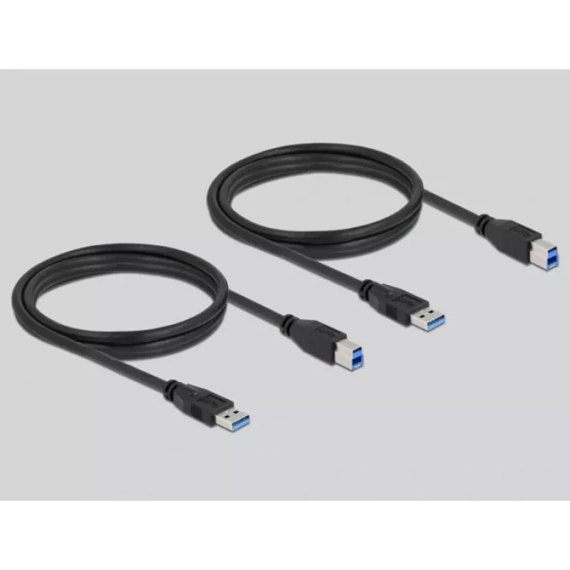 DeLOCK 11495 kompiuterio duomenų perjungiklis 5 Gbit/s Juodas Plastikinis