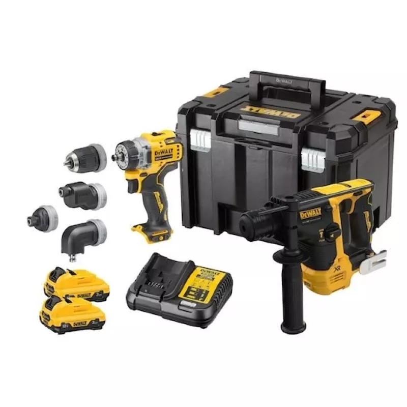DeWALT DCK2101L2T-QW maitinimo atsuktuvas / smūginis suktuvas juodas, geltonas