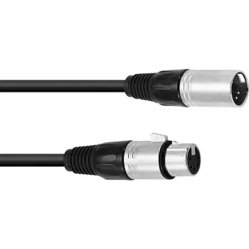 XLR jungiamasis kabelis Omnitronic 30220768 — 1×5 kontaktų XLR kištukas į 1×5 kontaktų XLR lizdą, 3 m