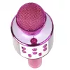 Karaokės mikrofonas Denver KMS-20P rožinis laidinis belaidis Bluetooth 3,5 mm
