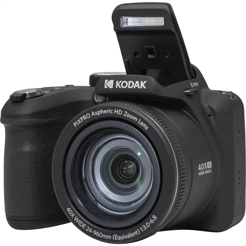 „Astro Zoom AZ405“, 20,68 MP, 5184 x 3888 pikselių, BSI CMOS, 40x, „Full HD“, juoda
