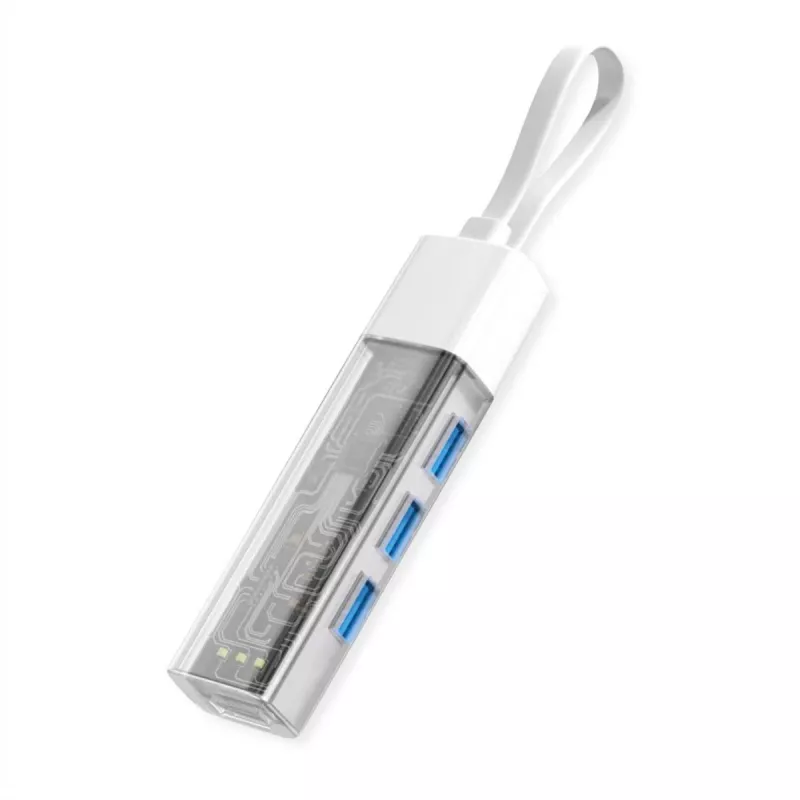 ROLINE mobilus USB 3.2 Gen 1 šakotuvas, 4 prievadų, A ir C tipo jungties kabelis