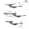 Maclean MC-757 klaviatūros ir pelės laikiklio dėklas stalui 67 cm paviršius