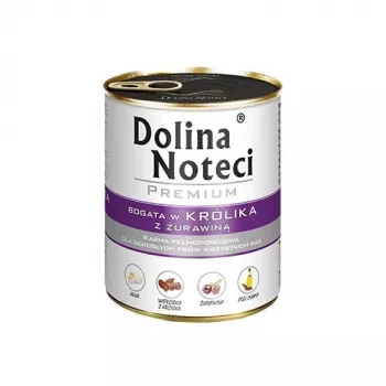 Šlapias šunų maistas Dolina Noteci DOLINA NOTECI Premium suaugusiems šunims Jautiena Spanguolė Kiauliena Triušis 800 g, be glitimo, be konservantų