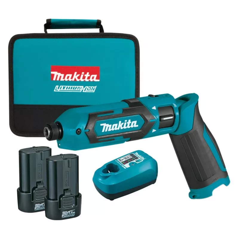 Smūginis veržliasukis Makita TD022DSE 1/4 colio 2450 aps./min. 25 N⋅m juoda, mėlyna