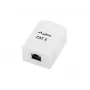Paviršinis RJ-45 lizdas baltas Lanberg OS6-0001-W