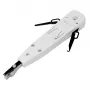 Kabelių užspaudimo replės LOGILINK WZ0001A, skirtos RJ45/RJ11, su įmontuotu pjaustytuvu ir nuėmikliu, baltos