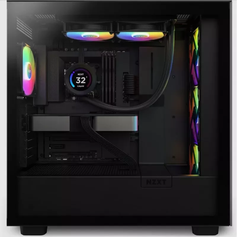 Universalus skysčio aušintuvas NZXT Kraken Elite 240 RGB 12 cm juodas