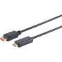 Vaizdo kabelio adapteris S/CONN 10-71075 10 m DisplayPort HDMI Type A juodas