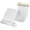 TRYX STRING PCIe 5.0 x16 Riser Cable, 300mm - White