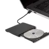 Išorinis DVD‑RW įrenginys QOLTEC 51857 — USB 3.0, SATA sąsaja, DVD±R 8x, DVD±RW 4x, DVD‑RAM 5x, CD 24x, juodas