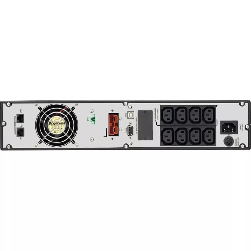 Bluewalker PowerWalker VFI 1000RM LCD - UPS - 800 vatų - 1000 VA 7 Ah - RS-232, USB - 8 išvesties lizdų - 2U - 48,3 cm (19) (10120144)
