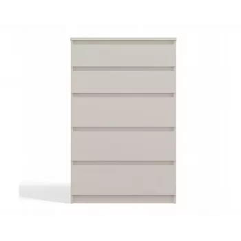 Komoda top e shop MALWA M5, 5 stalčiai, Kašmyro, 700×1095×400 mm, medžio drožlių plokštė