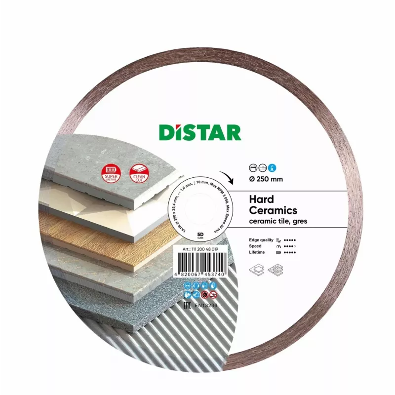 Deimantinis diskas Hard Ceramics 250 x 1,6 x 10